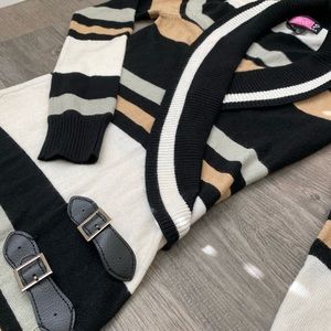 Striped Long Sleeve Dress